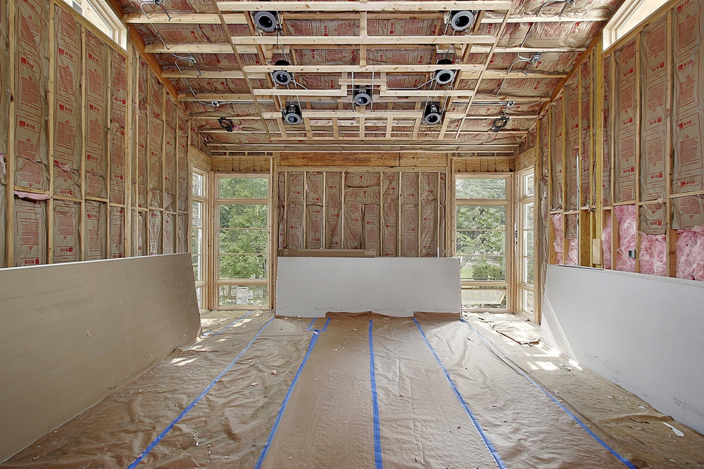 Build on Your Land Insulation and Drywall When Rooms Take Shape